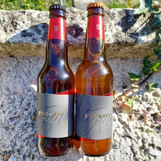 Bières artisanales au safran bio - Bières blonde et ambrée aromatisées au safran bio d'Anduze - Direct producteur