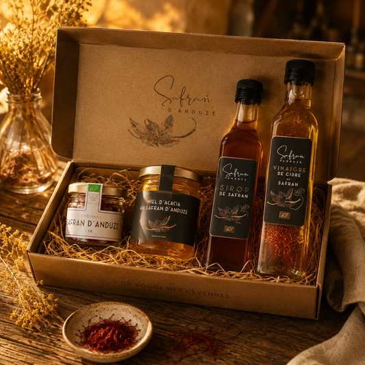 Vinaigre au safran bio d'Anduze