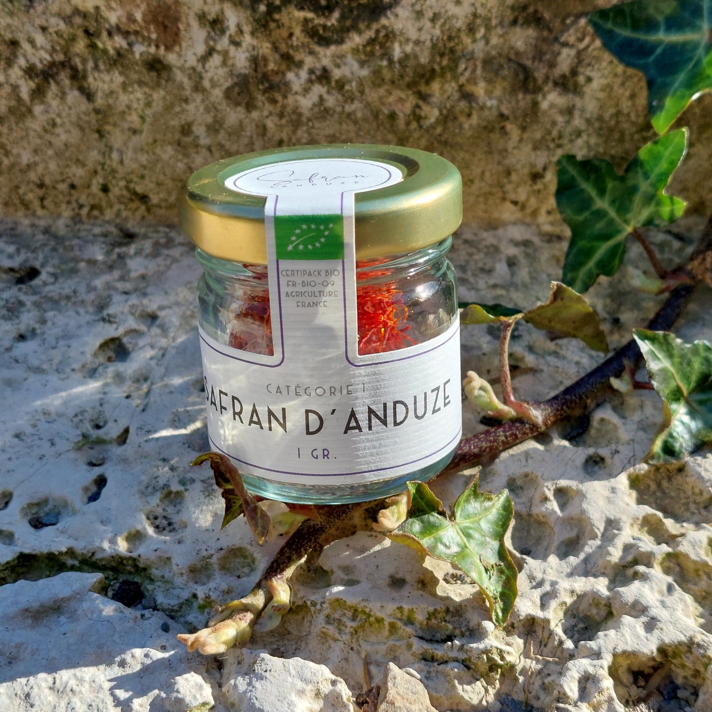 Filaments de safran bio 100% purs - Safran cultivé dans le Parc national des Cévennes