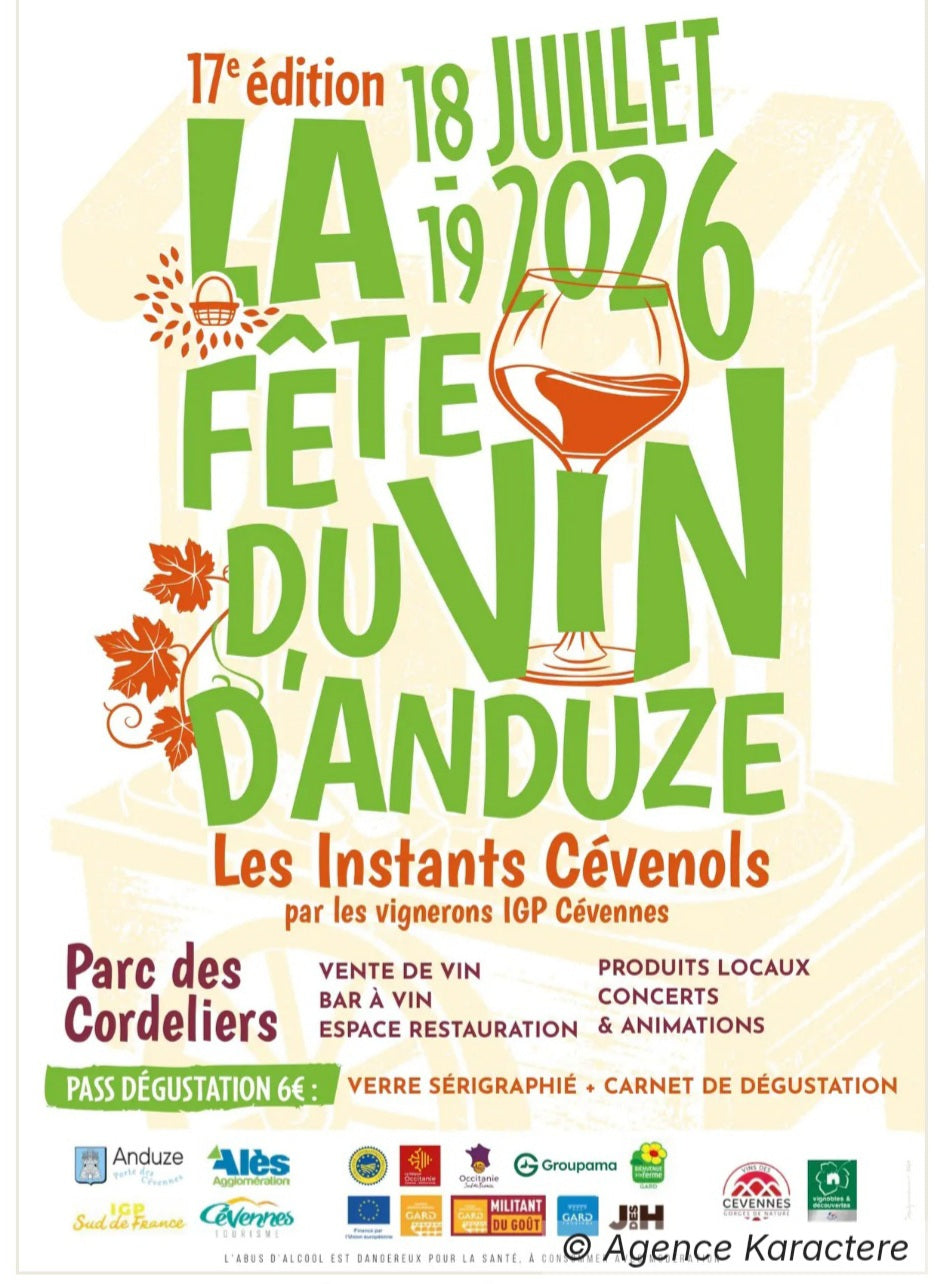 Fête du Vin d'Anduze 2026 : deux jours pour découvrir le meilleur des Cévennes avec Safran d'Anduze