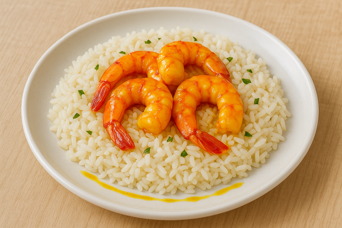 Recette au sirop de safran bio artisanal : les gambas snackées - version express