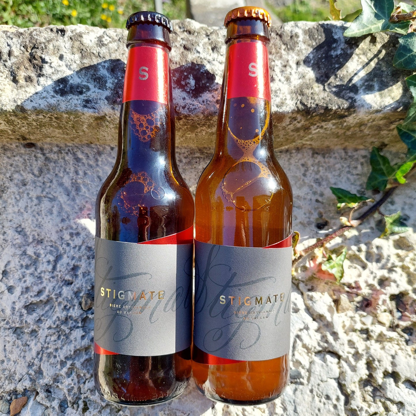 Bières artisanales au safran bio - Bières blonde et ambrée aromatisées au safran bio d'Anduze - Direct producteur