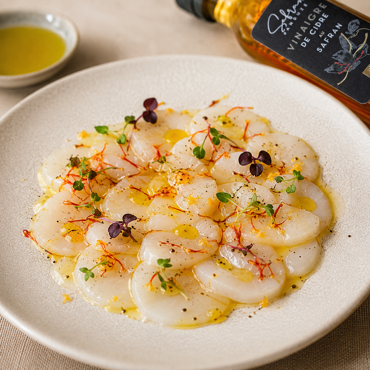 Vinaigre au safran bio d'Anduze