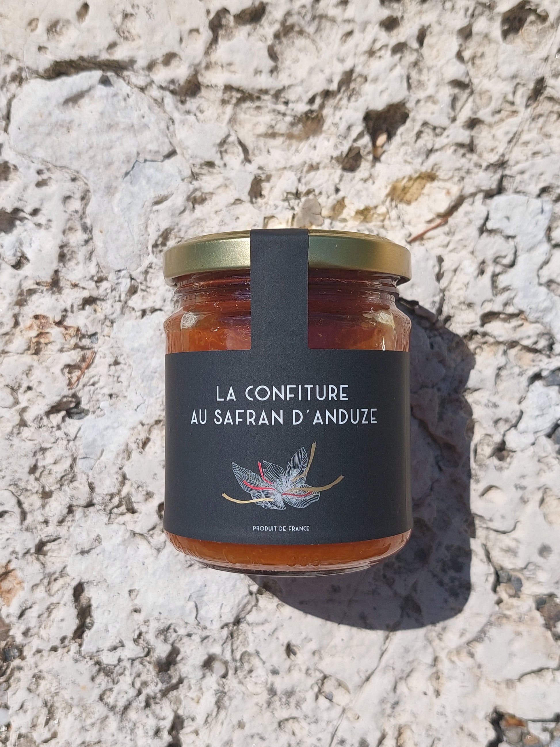 Confiture maison d'abricots au safran bio - Direct producteur