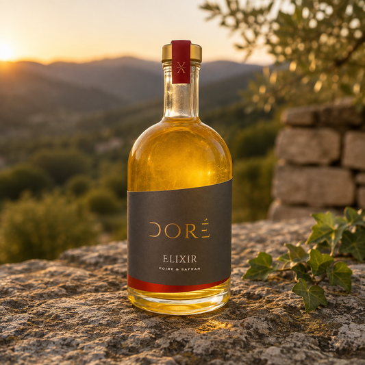 Liqueur artisanale de poires et safran des Cévennes – Safran d’Anduze