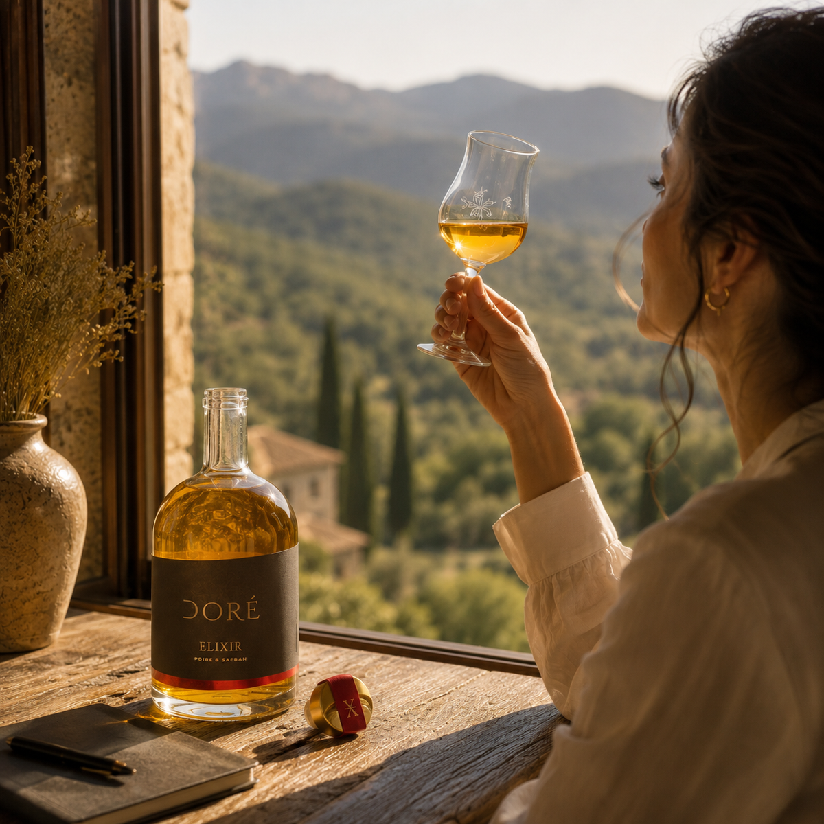 Liqueur de poires au safran bio d'Anduze