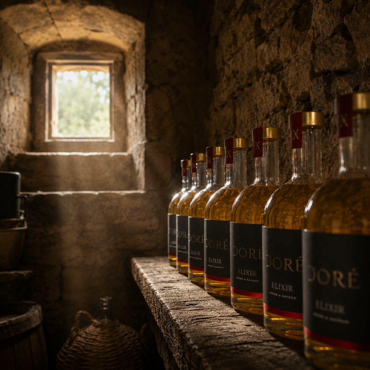 Liqueur de poires au safran bio d'Anduze