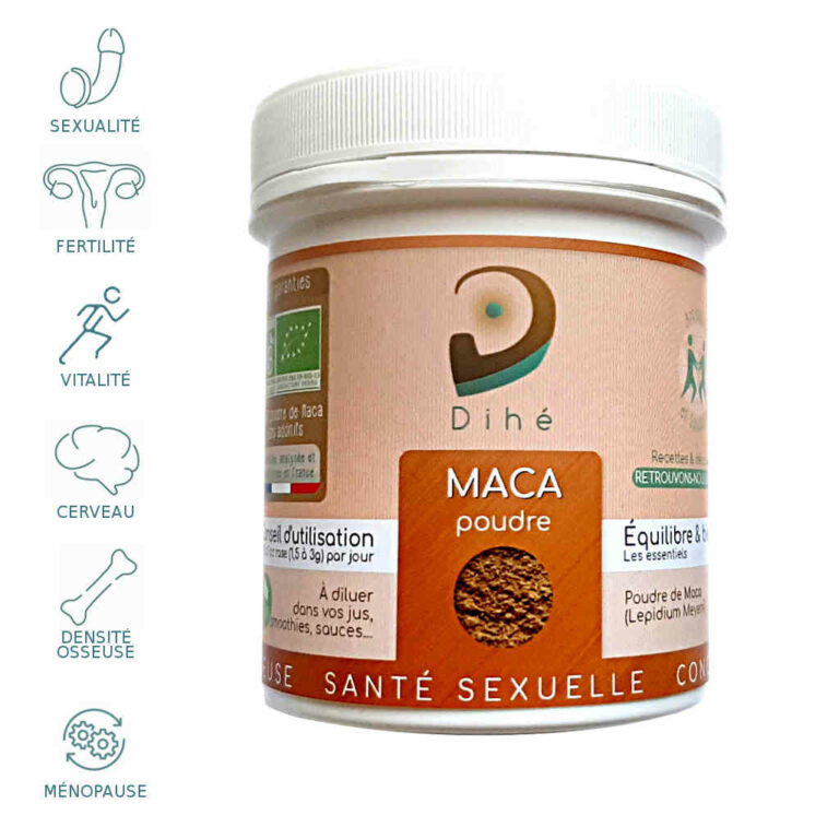 Synergie premium de 4 macas pour les hommes et pour les femmes - libido - vitalité - endurance - équilibre hormonal