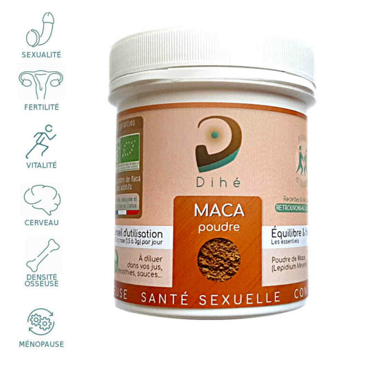 Synergie premium de 4 macas pour les hommes et pour les femmes - libido - vitalité - endurance - équilibre hormonal