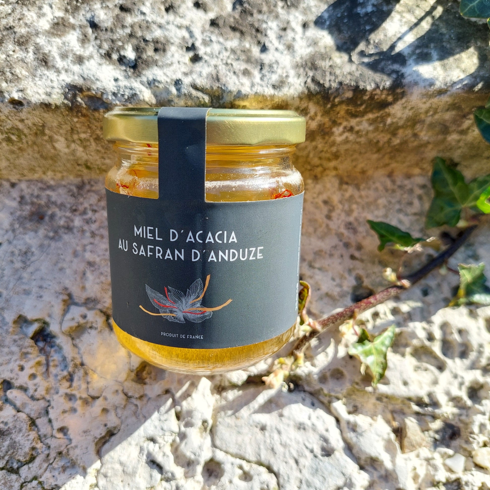 Miel au safran bio artisanal - Miel des Cévennes au safran d'Anduze - Direct producteur