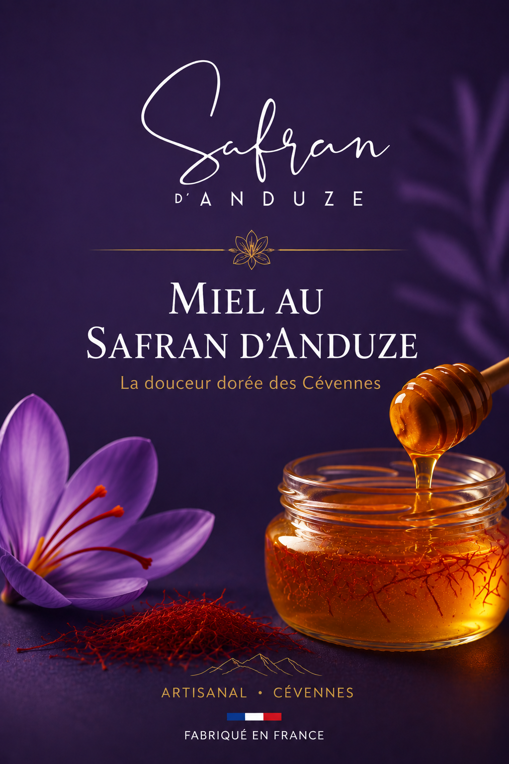 Miel au safran bio français