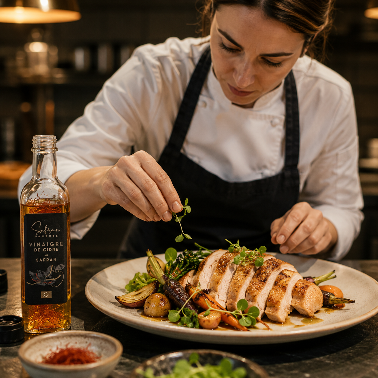 Vinaigre au safran bio d'Anduze